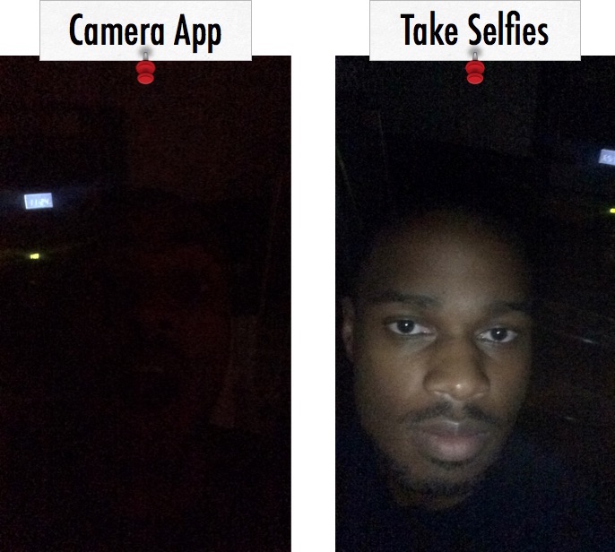 Take Selfies v Camera