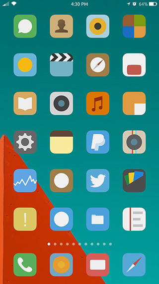 Flat6 - Winterboard theme for iOS 9
