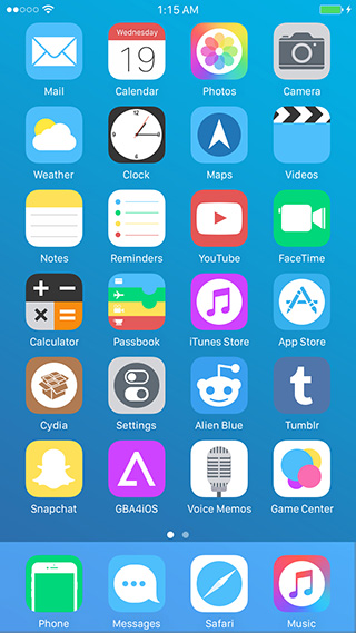 Flat 8 - WinterBoard theme for iOS 9