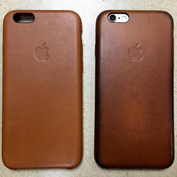 iPhone 6s brown leather case usage