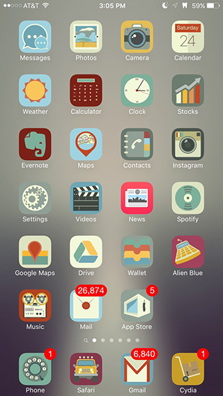 Primo - iOS 9 WinterBoard theme