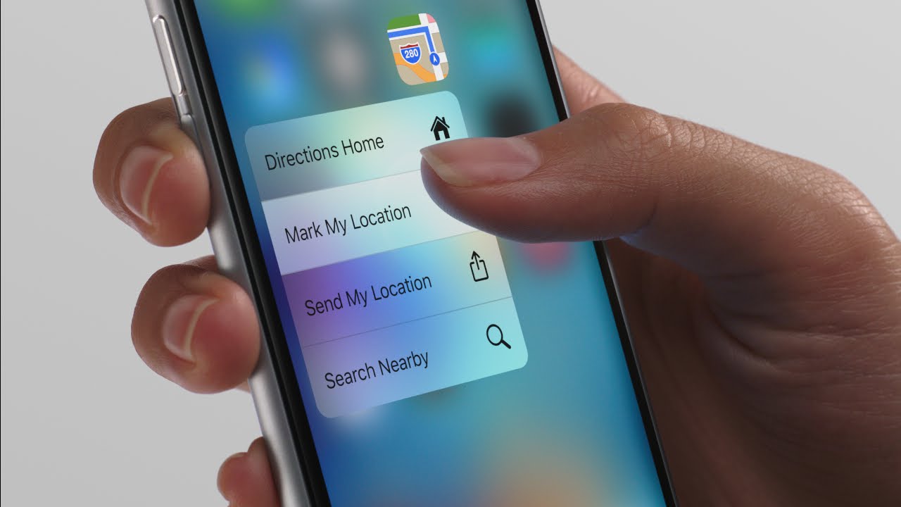 3D Touch on iPhone 6s