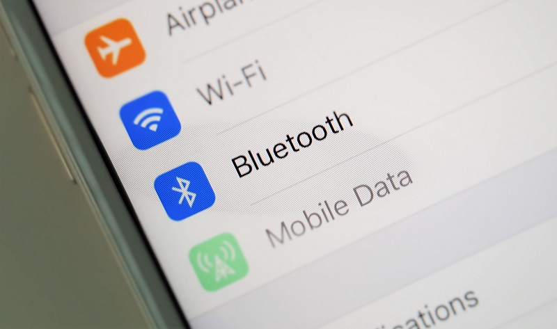 Bluetooth menu iPhone