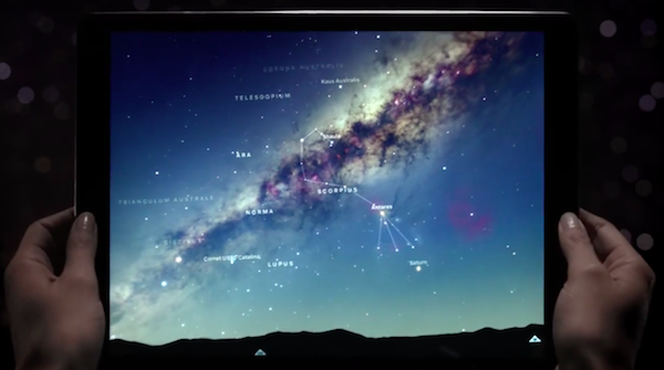 iPad Pro galaxy advertisement
