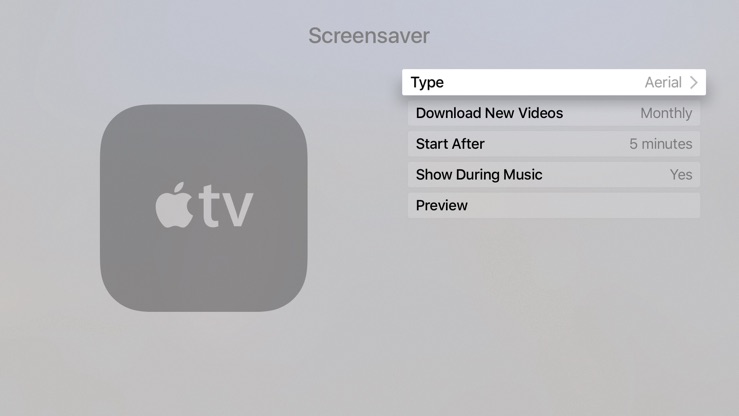 Screensaver - Type