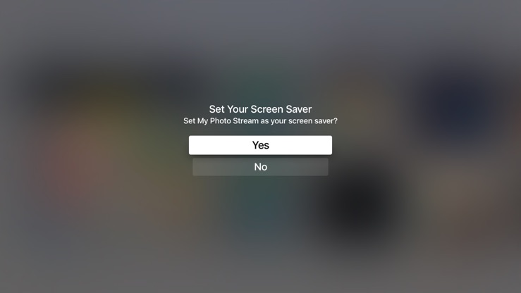 Set Screensaver - Confirm