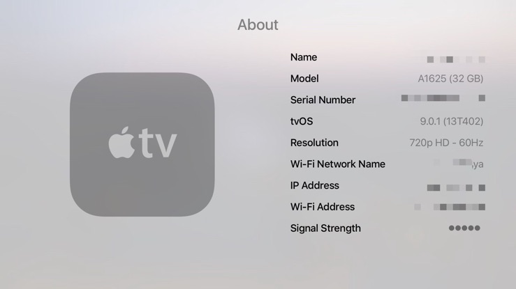 Wifi - Apple TV