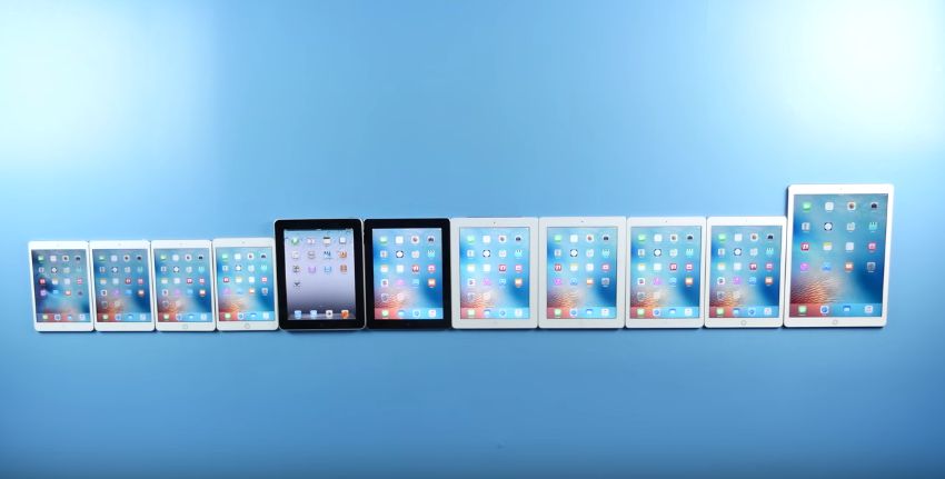 Every iPad ever made