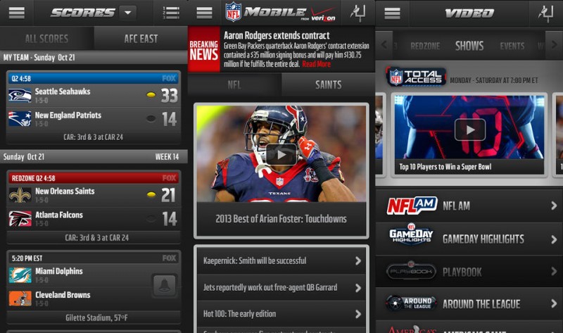 NFL Mobile App iOS