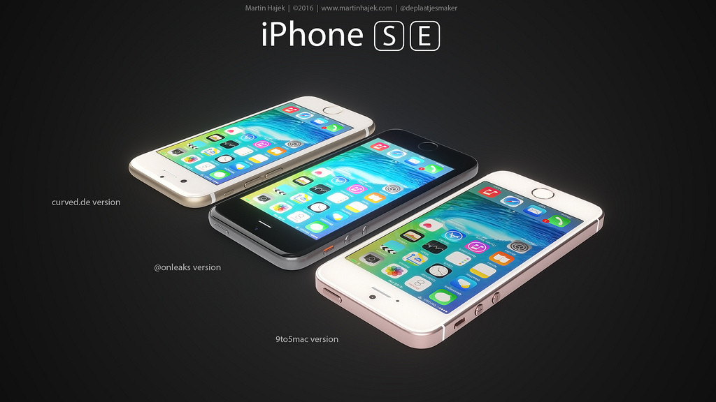 iPhone SE render comparison