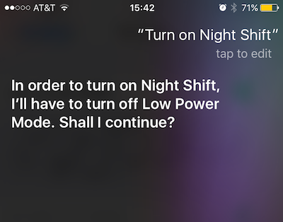 Night Shift - Siri