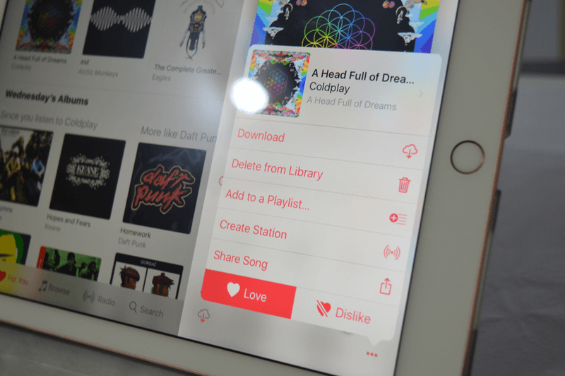 ios 10 music app ipad 5