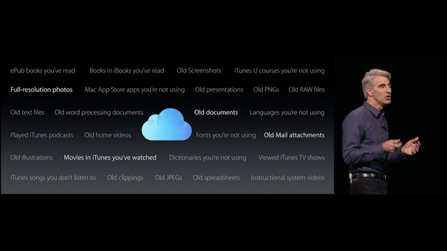 macOS Sierra optimised storage