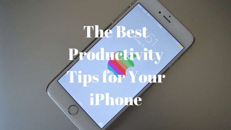 productivity tips for iphone