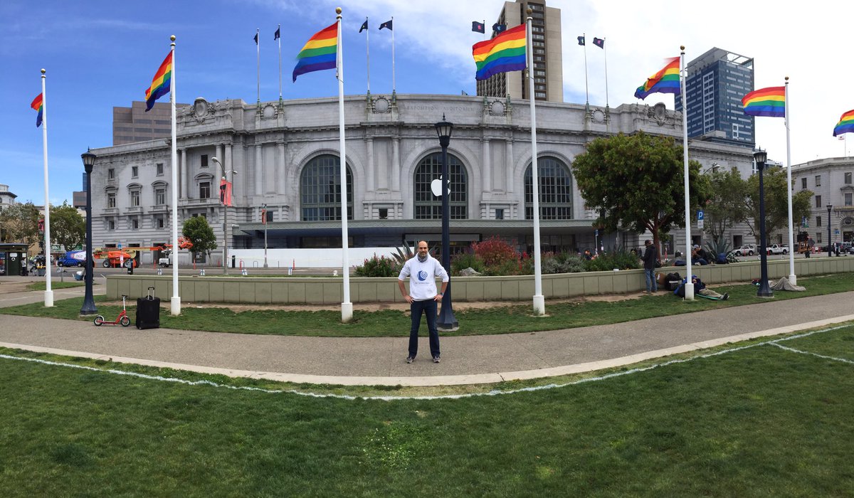 WWDC 2016 banners and flags