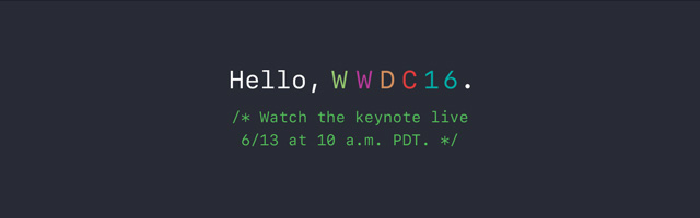WWDC 2016 Keynote Live