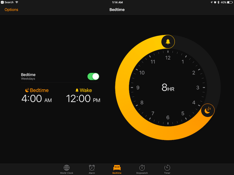 ios 10 bedtime walk alarm 8