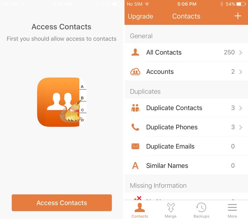 iphone duplicate contacts 5