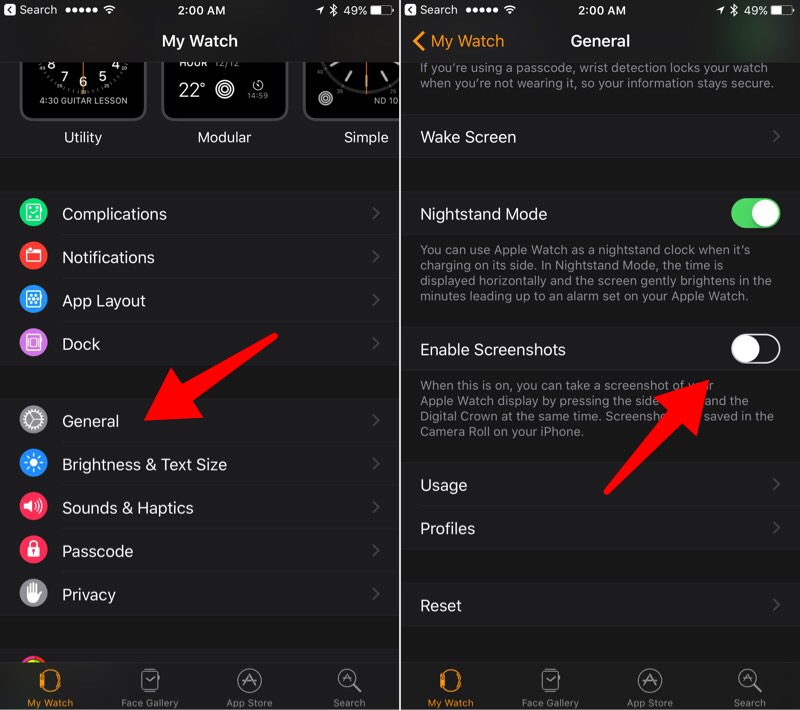 How to Enable Screenshots Feature in watchOS 3 iPhone Hacks 1
