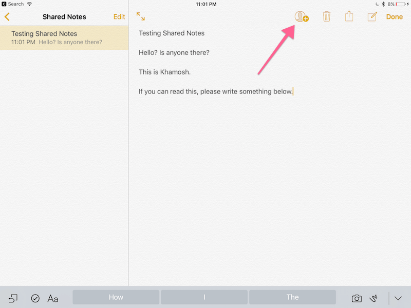 ios 10 share collaborate notes 5