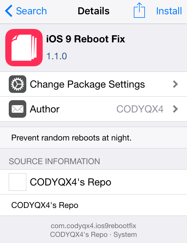 ios 9 reboot fix