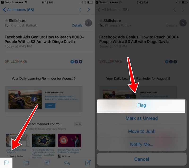 How To Filter Messages in Mail App in iOS 10