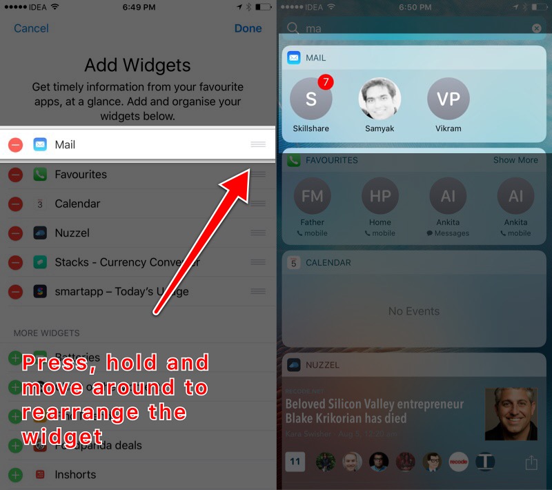 How To Quickly View Unread Email Count For VIPs in Mail app in iOS 10