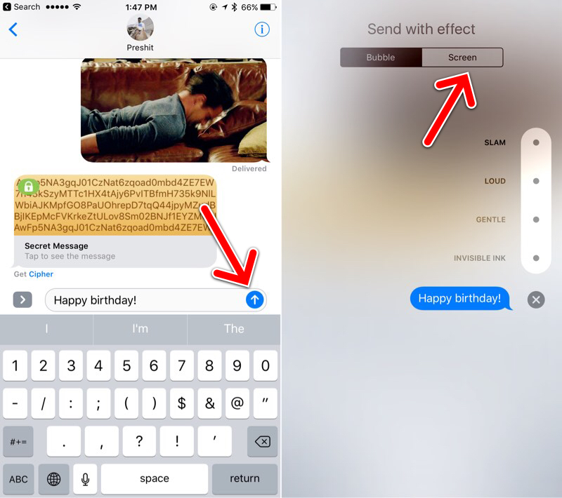 ios 10 messages effects and animations 3