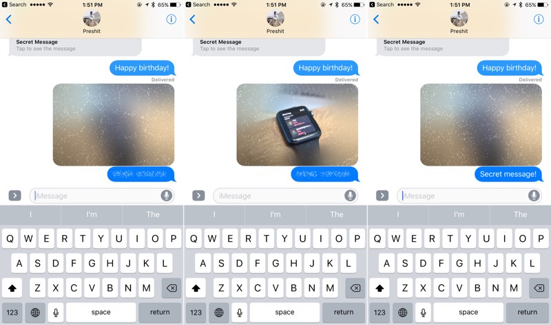 How To Send A Message In Invisible Ink in iOS 10 - iPhone Hacks | #1 ...