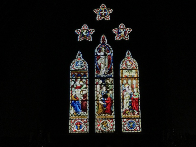 Stained glass zoom scene