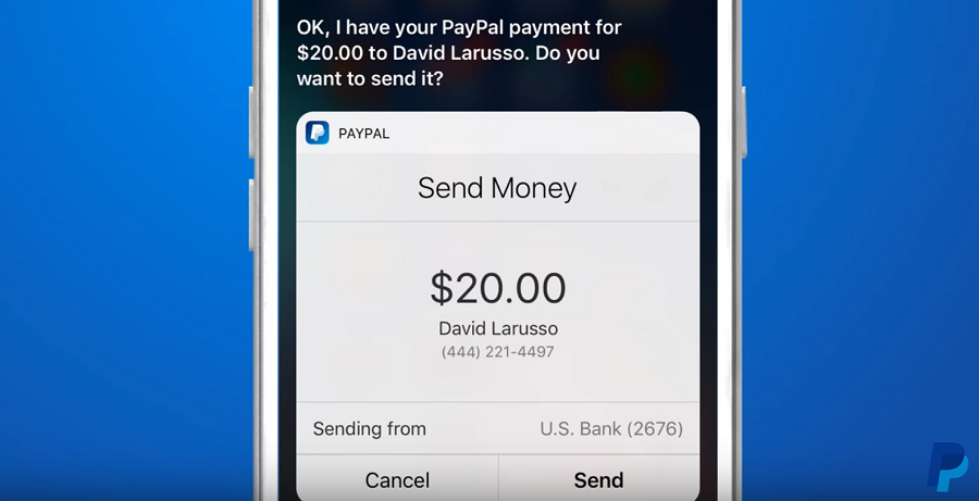 PayPal in Siri