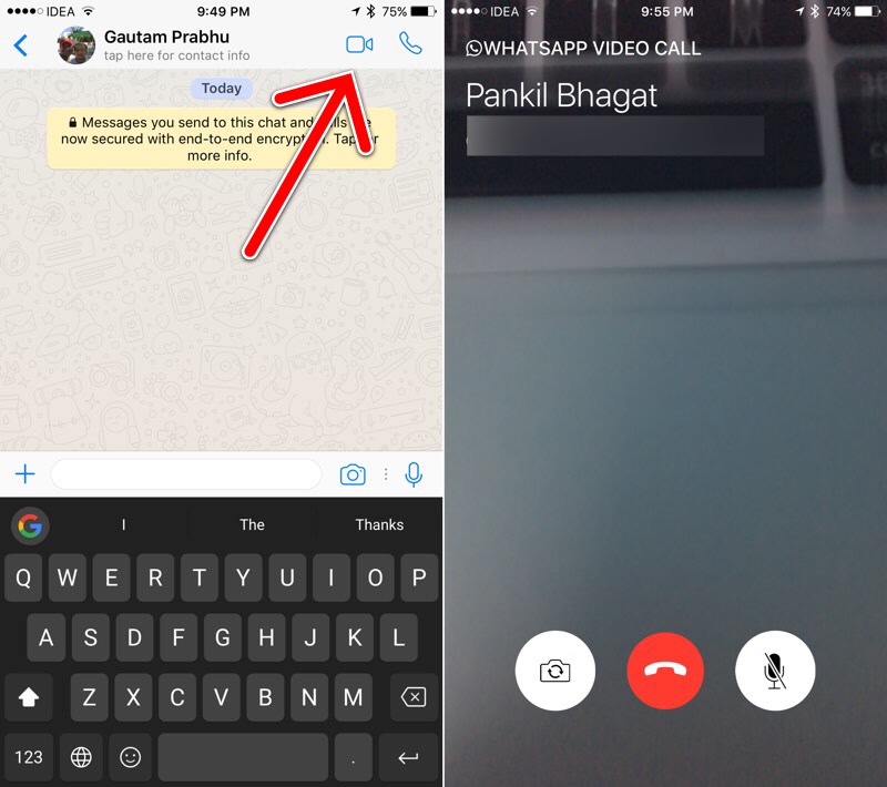 How To Make Whatsapp Video Calls On Iphone