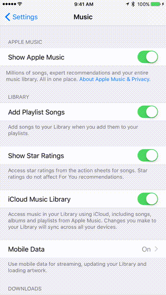 apple music automatic downloads
