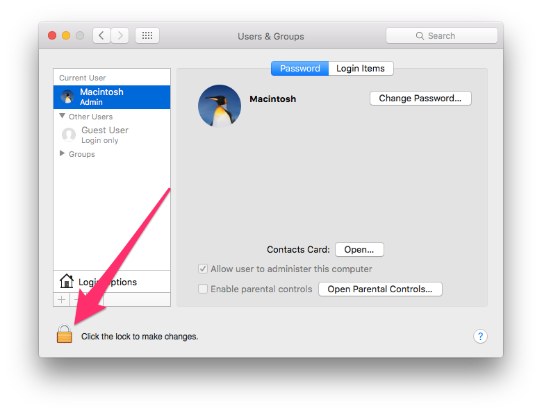 create guest user account macos
