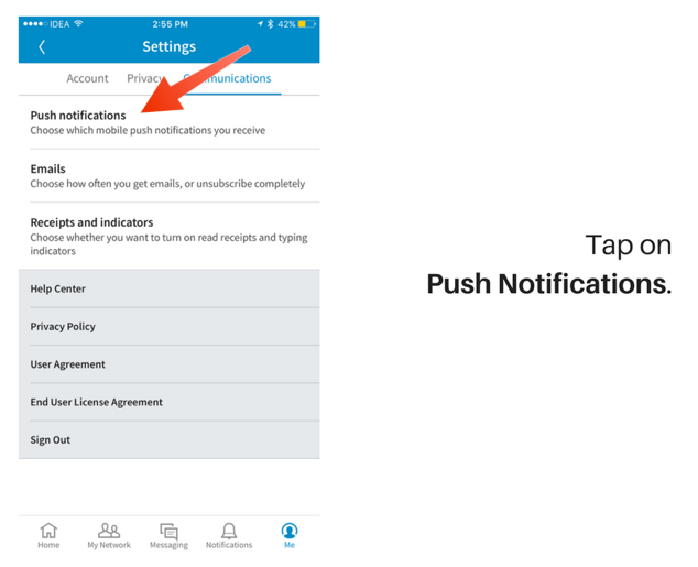 linkedin app notifications 2