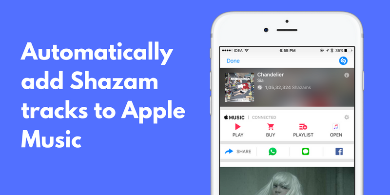 Automatically Create Apple Music Playlist with Shazam