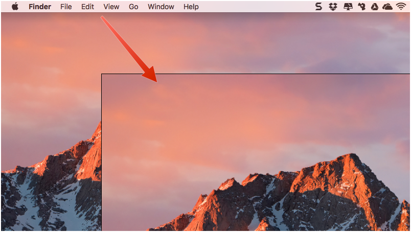 Automatically hide the menu bar on your mac.