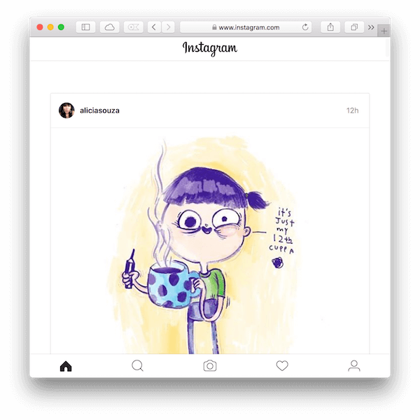 post to instagram on mac 4