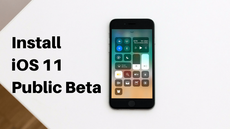 Install iOS 11 Public Beta
