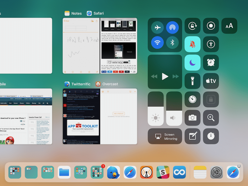 iOS 11 new App Switcher