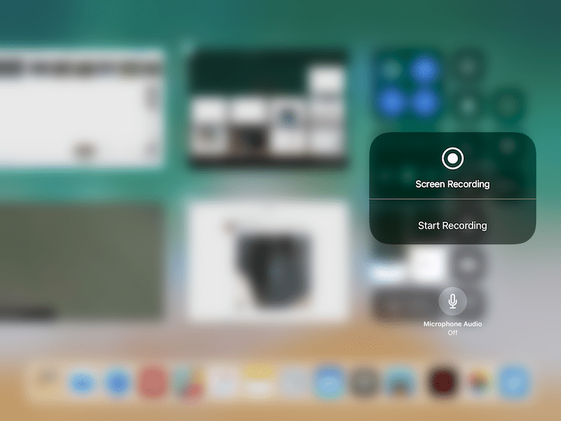 iOS 11 iPad screen recording