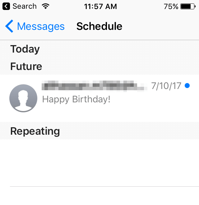 schedule messages in ios 10 with kairos 2