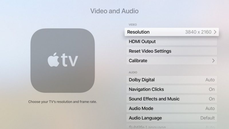 Apple TV - 4K Support