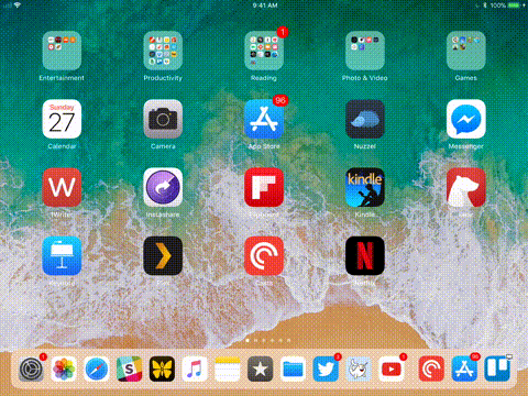 iOS 11 Adding App Icons to Dock