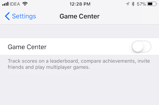iOS 11 Disable Game Center 3