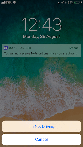 iOS 11 Do Not Disturb While Driving 11