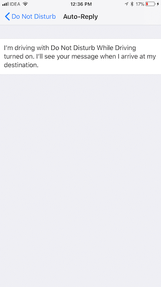 iOS 11 Do Not Disturb While Driving 8