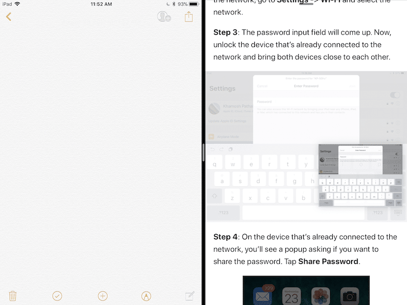 iOS 11 Drag and Drop iPad 6