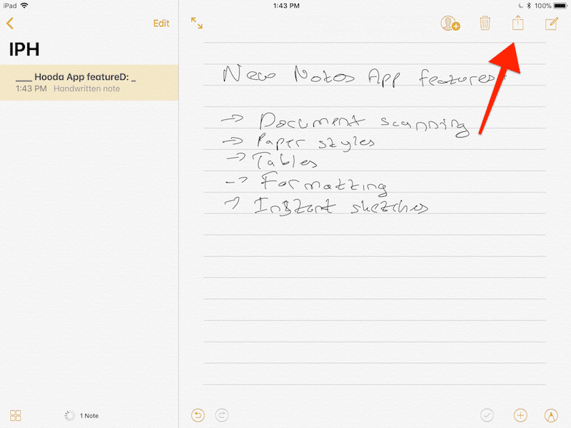 iOS 11 Notes Change Paper Style 1