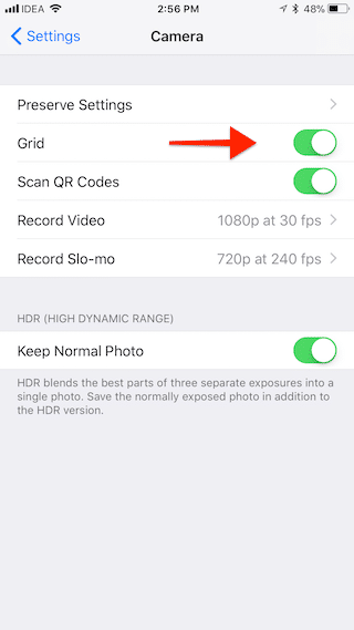 iOS 11 Secret Camera Level Tool 3